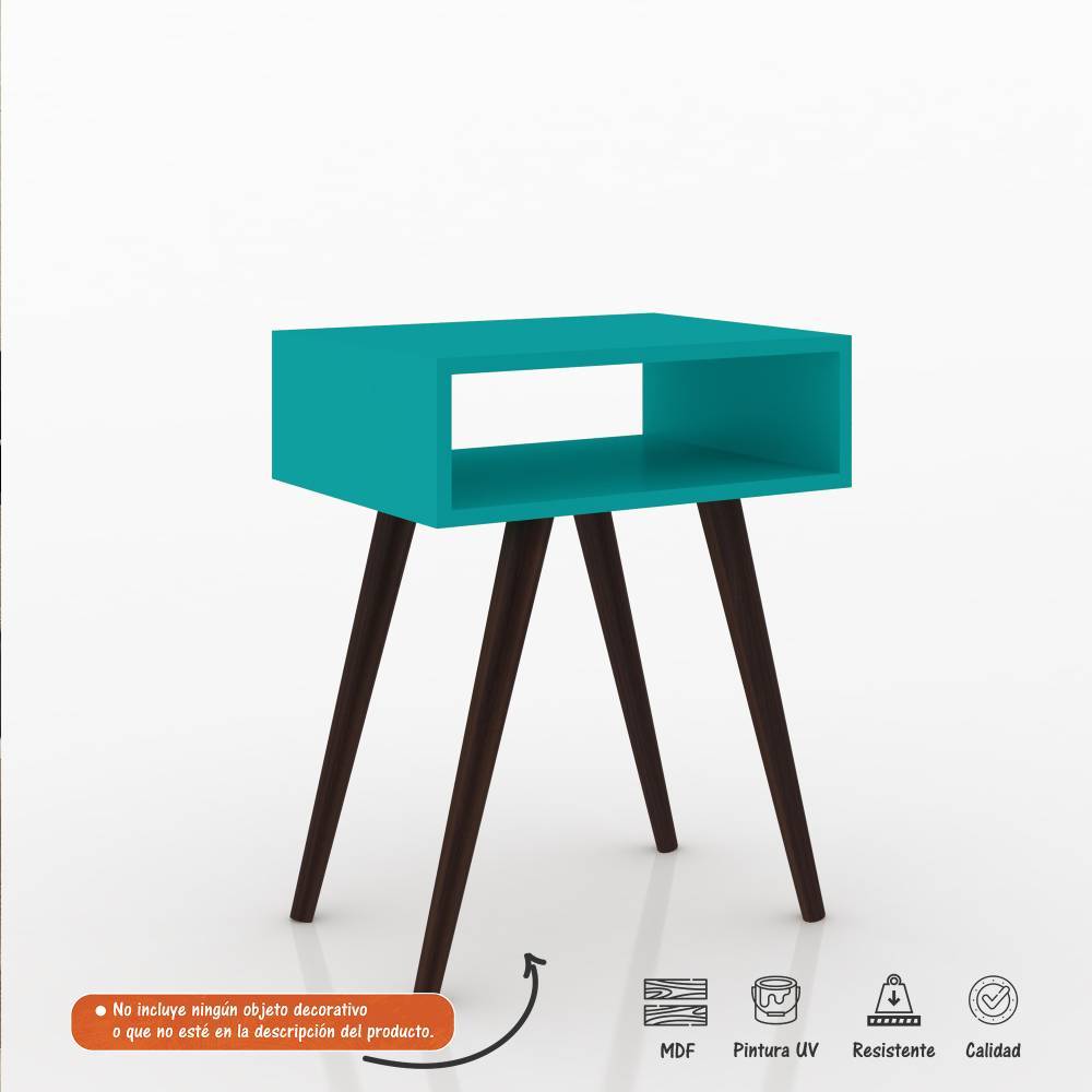 Mesa Azul 46 cm Rectangular - Mesas | Bylmo