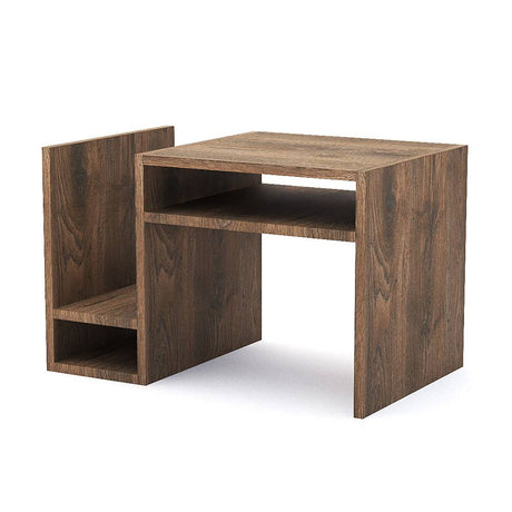 Mesa Auxiliar Pula Nogal 35 cm Multifuncional - Mesas Auxiliares | Bylmo