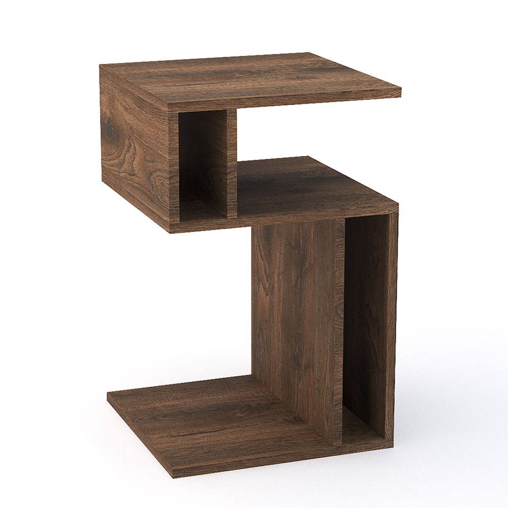 Mesa Auxiliar Pula Nogal 35 cm Multifuncional - Mesas Auxiliares | Bylmo