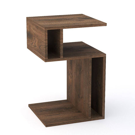 Mesa Auxiliar Pula Nogal 35 cm Multifuncional - Mesas Auxiliares | Bylmo