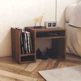 Mesa Auxiliar Pula Nogal 35 cm Multifuncional - Mesas Auxiliares | Bylmo