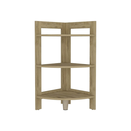 Mueble auxiliar blanco y madera 90x45x135cm - Muebles Chaflan