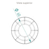 Mesa Auxiliar Zara Caramelo 40 cm Circular Minimalista