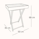 Mesa Bandeja Maison 50X35X68 Cm - Mesas | Bylmo