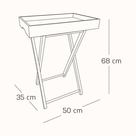 Mesa Bandeja Maison 50X35X68 Cm - Mesas | Bylmo