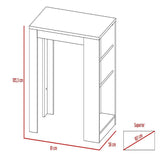 Mesa bar Syrah Wengue 91x106cm sin Cajones y sin Portabotellas - Bares | Bylmo