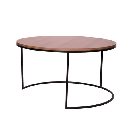 Mesa de Centro Dubai Amareto 80 cm Redonda - Mesas | Bylmo