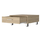 Mesa de Centro Beijing Rovere 60x26.3cm Rectangular con Patas y con Compartimientos - Mesas | Bylmo