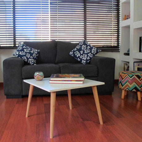 Mesa de Centro Turku Blanco 60 cm Cuadrada - Mesas | Bylmo