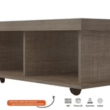 Mesa de Centro Dunas Cafe 90x35cm Rectangular con Ruedas - Mesas | Bylmo