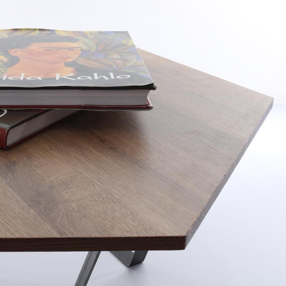 Mesa de Centro Amaretto 80x35cm Hexagonal Con Patas - Mesas | Bylmo