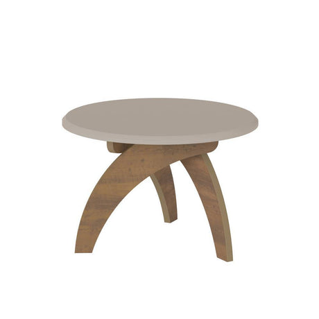 Mesa de Centro Jade Blanco 70x70cm Circular con Patas - Mesas | Bylmo