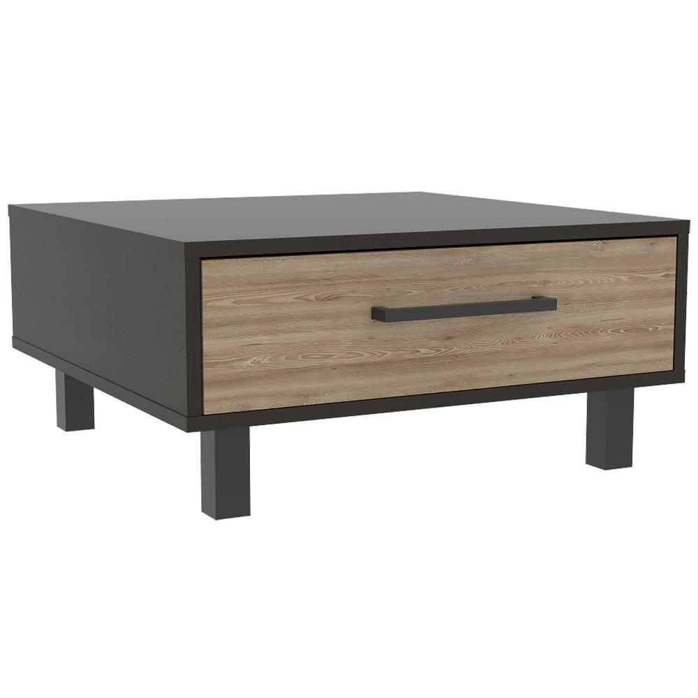 Mesa de Centro Kaia Wengue y Miel 28.3x60cm Rectangular Con Patas - Mesas | Bylmo