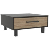 Mesa de Centro Kaia Wengue y Miel 28.3x60cm Rectangular Con Patas - Mesas | Bylmo