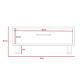 Mesa de Centro Kaia Wengue y Miel 28.3x60cm Rectangular Con Patas - Mesas | Bylmo