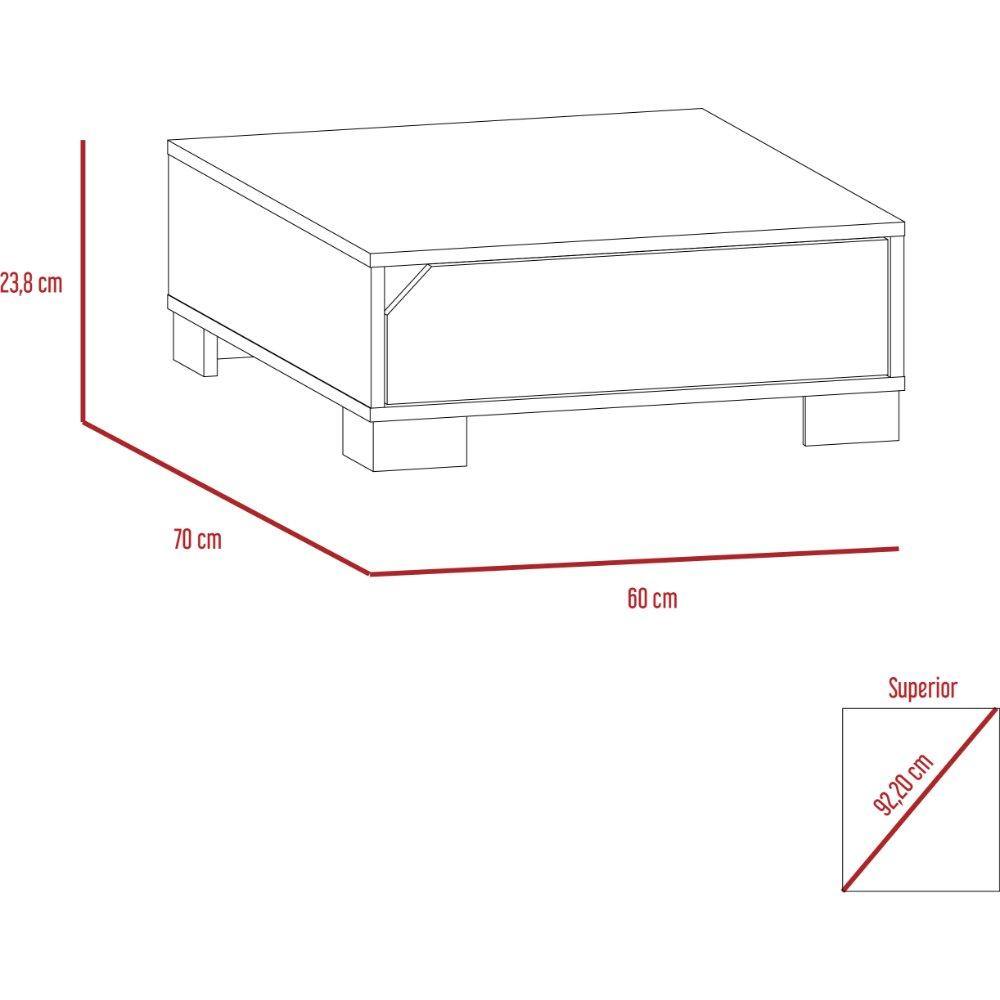 Mesa Loira Duna y Cemento 60 cm con Una Puerta - Mesas | Bylmo