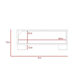 Mesa Loira Duna y Cemento 60 cm con Una Puerta - Mesas | Bylmo