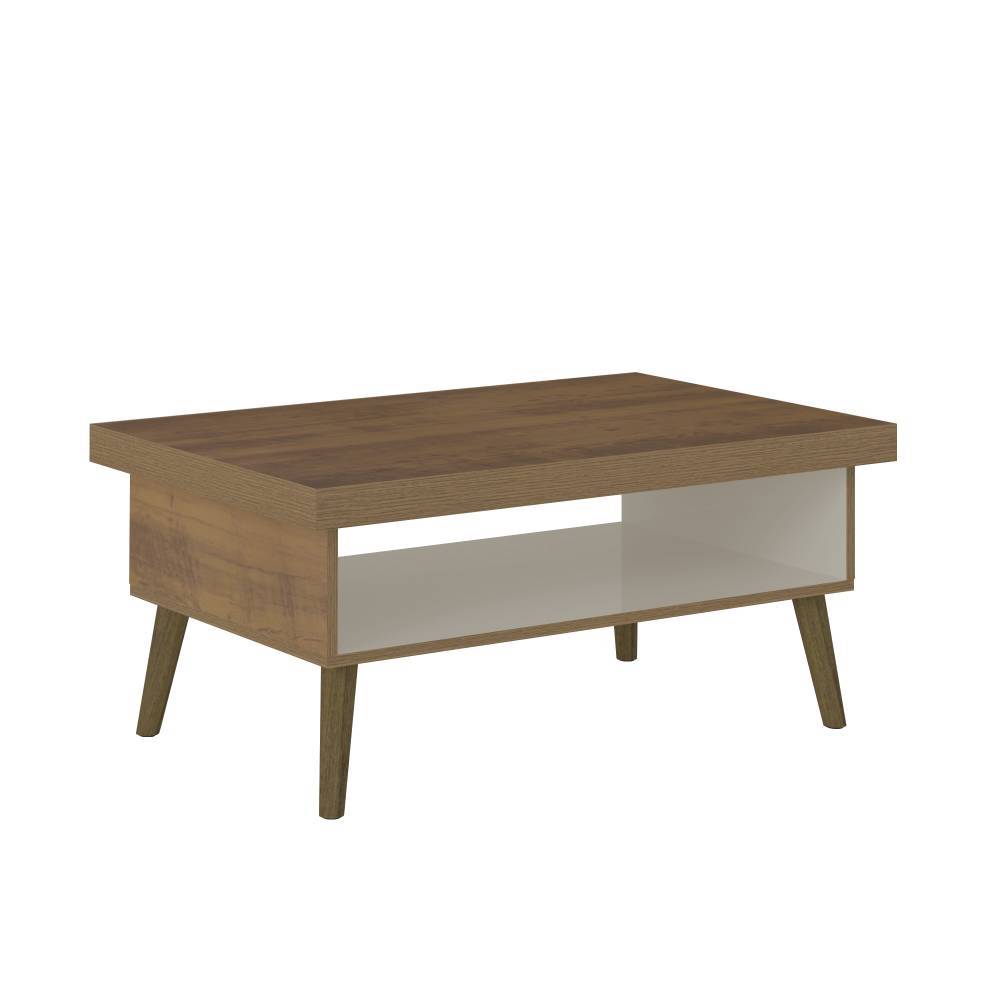 Mesa de Centro Lucca Pino 91x45cm Rectangular con Patas y con Compartimientos - Mesas | Bylmo