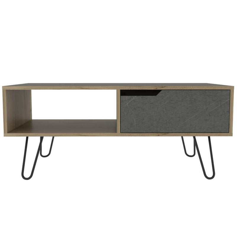 Mesa Mónaco Duna y Onix 100 cm con Un Cajón