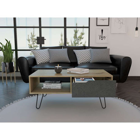 Mesa Mónaco Duna y Onix 100 cm con Un Cajón - Mesas | Bylmo