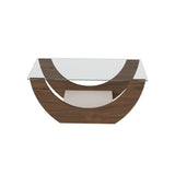 Mesa de Centro Onda Almendra 82x36cm Cuadrado - Mesas | Bylmo