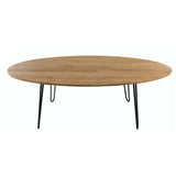 Mesa de Centro Paris Amareto 100 cm Ovalada - Mesas | Bylmo