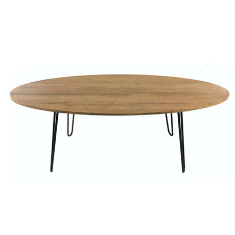 Mesa de Centro Paris Amareto 100 cm Ovalada - Mesas | Bylmo