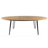 Mesa de Centro Paris Amareto 100 cm Ovalada - Mesas | Bylmo