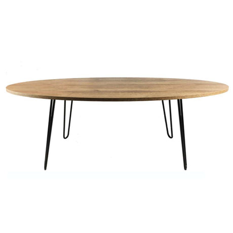 Mesa de Centro Paris Amareto 100 cm Ovalada - Mesas | Bylmo