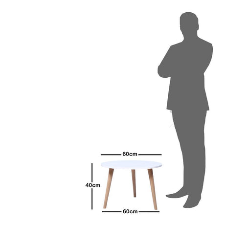 Mesa Turku Blanco 60 cm Redonda - Mesas | Bylmo