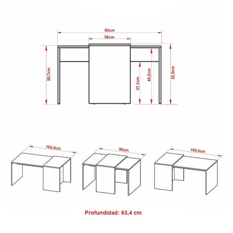 Mesa de Centro Cobeña Cafe 90x52.5cm Rectangular - Mesas | Bylmo