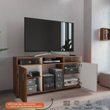 Mesa para TV Urban Caramelo 140x70cm Para TV Hasta 60 Pulgadas con Dos Cajones y con Patas - Muebles de TV | Bylmo