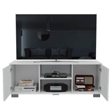 Rack Aurora Blanco 142 cm con Dos Puertas - Muebles para TV | Bylmo