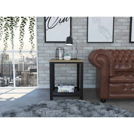 Mesa Ferrato Duna 47 cm con Entrepaño Metálico - Mesas | Bylmo