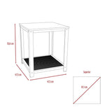 Mesa Ferrato Duna 47 cm con Entrepaño Metálico