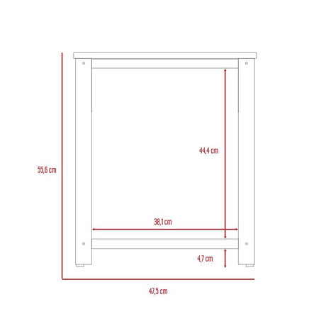 Mesa Ferrato Duna 47 cm con Entrepaño Metálico - Mesas | Bylmo