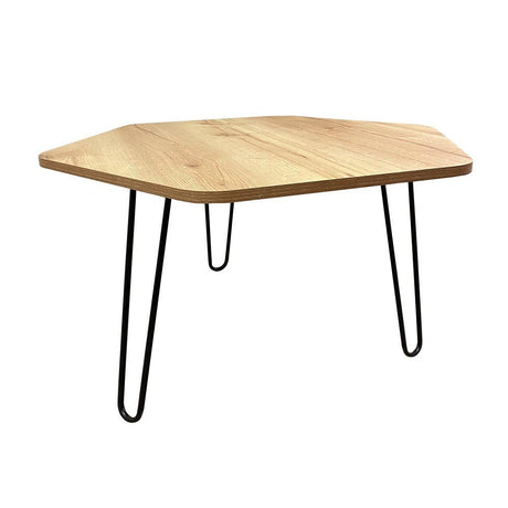 Mesa de Centro Turku Blanco 60x40cm Hexagonal con Patas - Mesas | Bylmo