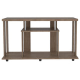 Mesa para TV Lannes Miel 120.9x67cm Para TV Hasta 50 Pulgadas sin Cajones y con Patas - Muebles para TV | Bylmo