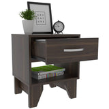 Mesa de Noche Portonova Habano 40 cm con Un Cajón - Mesas de Noche | Bylmo