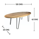 Mesa Paris Amareto 120 cm Ovalada - Mesas | Bylmo