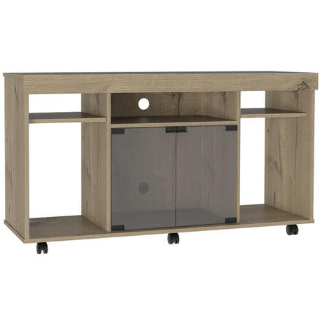Mesa para TV Vermon Duna 121 cm con Puertas de Vidrio - Muebles para TV | Bylmo