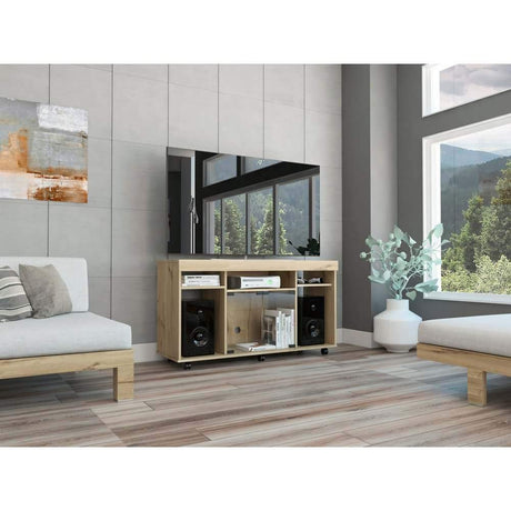 Mesa para TV Vermon Duna 121 cm con Puertas de Vidrio - Muebles para TV | Bylmo