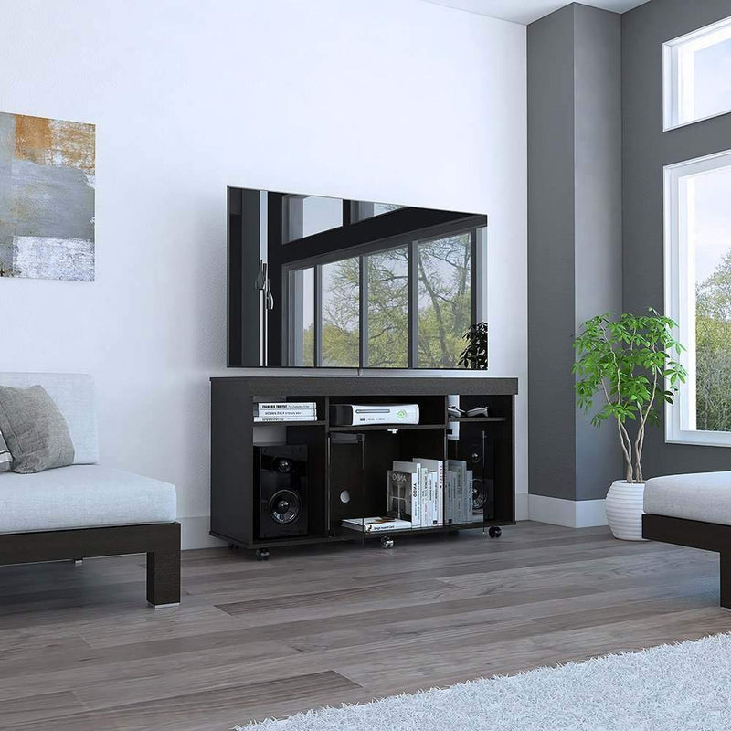 Mueble Para Tv Pantalla Mesa Modular 180 Cm Repisas y Puerta