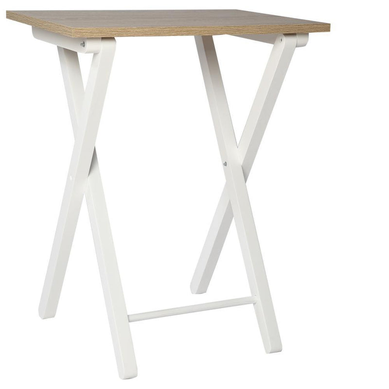 Mesa Ilusion Vienes y Blanco 38 cm Plegable