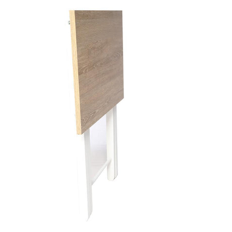 Mesa Ilusion Vienes y Blanco 38 cm Plegable - Mesas | Bylmo