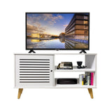 Rack Tolu Blanco 110 cm con Una Puerta - Muebles para TV | Bylmo