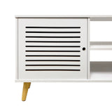 Rack Tolu Blanco 110 cm con Una Puerta - Muebles para TV | Bylmo