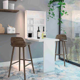 Mesa Vatta Blanco 60x80cm sin Cajones y sin Portabotellas - Bares | Bylmo