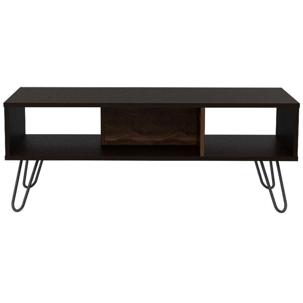 Mesa de Centro Vassel Wengue 101.1x40cm Rectangular con Patas y con Compartimientos - Mesas | Bylmo