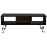 Mesa de Centro Vassel Wengue 101.1x40cm Rectangular con Patas y con Compartimientos - Mesas | Bylmo